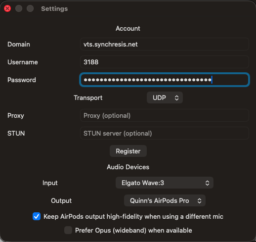 SyncPhone Main Interface